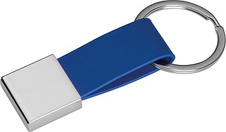 Klíčenka s poutkem ze syntetické kůže, královská modrá