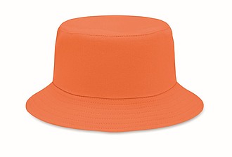 Klobúčik z brúseného bavlneného materiálu, oranžový