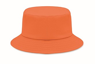 Klobúčik z brúseného bavlneného materiálu, oranžový
