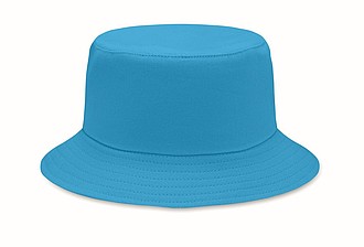 Klobúčik z brúseného bavlneného materiálu, tyrkysový