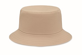Klobúčik z brúseného bavlny, khaki
