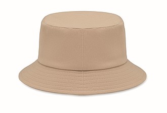 Klobúčik z brúseného bavlny, khaki