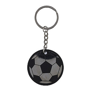 Kľúčenka s futbalovou loptou, čierna