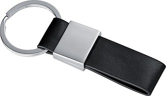 Kľúčenka v ekologickom balení, čierno-strieborná
