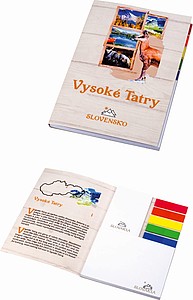 Knížka A6 s note-it a značkovači - reklamní předměty