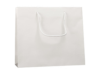 KOFIRA Papírová taška 32 x 10 x 27,5 cm, lamino lesk, bílá - taška s vlastním potiskem