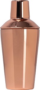 Koktejlový šejkr s měděným povrchem 500 ml, růžová