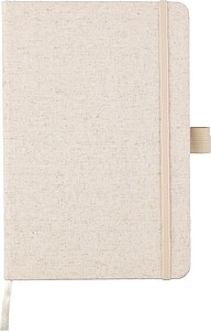 Konopný poznámkový blok A5, khaki