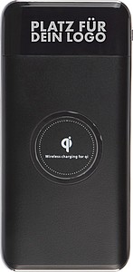 Kovová powerbanka s kapacitou 8000 mAh a s bezdrôtovým nabíjaním