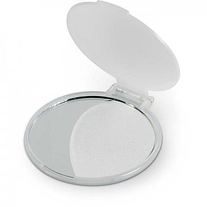 Kozmetické zrkadlo, transparentná biela