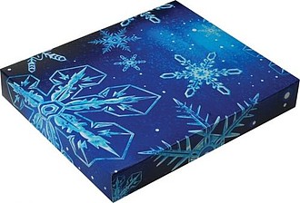 Krabička s plnofarebnou potlačou, rozmer 19,6x17x3 cm, potlač na želanie od 20 ks