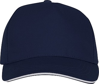 Kšiltovka sandwich pětipanelová, námořní modrá