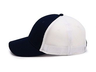 Kšiltovka se síťovanou zadní částí, bílá/námořní modrá