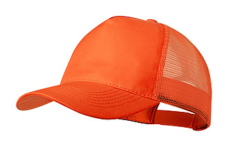 Kšiltovka se síťovanou zadní stranou, oranžová