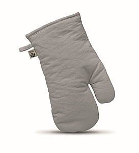 Kuchyňská rukavice z organické bavlny, šedá - reklamní chňapky