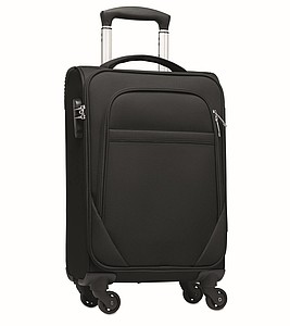 Kufr z RPET polyesteru, černý - kufry s potiskem