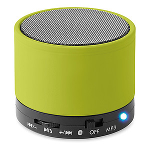 Kulatý bluetooth reproduktor, světle zelená