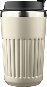 LACHOS Cestovní termohrnek z recyklované nerezové oceli, 400 ml, béžová