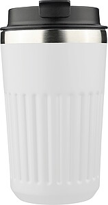 LACHOS Cestovní termohrnek z recyklované nerezové oceli, 400 ml, bílá