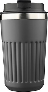 LACHOS Cestovní termohrnek z recyklované nerezové oceli, 400 ml, šedá