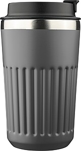 LACHOS Cestovní termohrnek z recyklované nerezové oceli, 400 ml, šedá