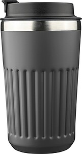 LACHOS Cestovní termohrnek z recyklované nerezové oceli, 400 ml, šedá