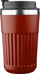 LACHOS Cestovní termohrnek z recyklované nerezové oceli, 400 ml, vínová
