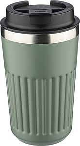 LACHOS Cestovní termohrnek z recyklované nerezové oceli, 400 ml, zelená