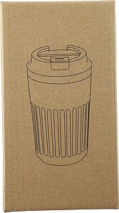 LACHOS Cestovní termohrnek z recyklované nerezové oceli, 400 ml, zelená