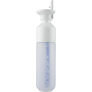 Láhev 450 ml s víčkem a brčkem, bílá