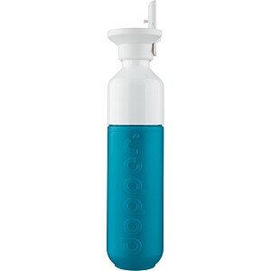 Láhev 450 ml s víčkem a brčkem, tyrkysová