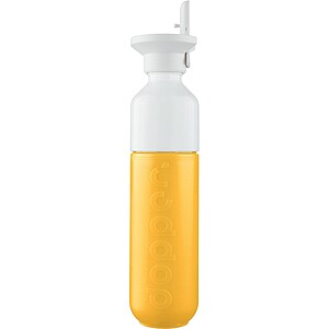Láhev 450 ml s víčkem a brčkem, žlutá