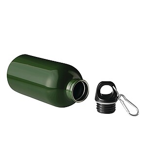 Láhev na pití z nerezové oceli 400 ml, tmavě zelená