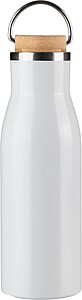 Láhev na pití z nerezové oceli, 500 ml, bílá