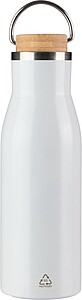 Láhev na pití z nerezové oceli, 500 ml, bílá
