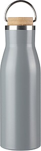 Láhev na pití z nerezové oceli, 500 ml, šedá