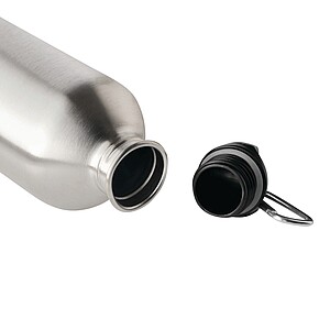 Láhev na pití z nerezové oceli 750 ml, stříbrná