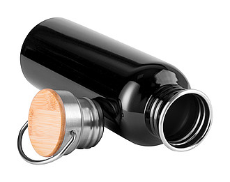 Láhev na pití z nerezové oceli, 750ml, černá