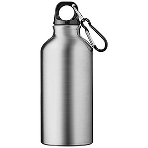 Láhev na pití z recyklovaného hliníku, 400ml, stříbrná