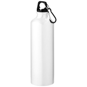Láhev na pití z recyklovaného hliníku, 700ml, bílá