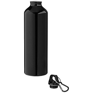 Láhev na pití z recyklovaného hliníku, 700ml, černá
