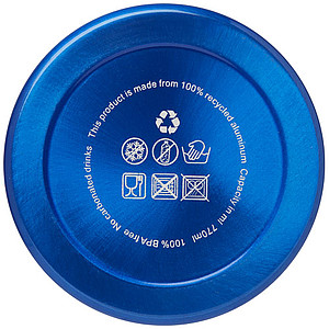 Láhev na pití z recyklovaného hliníku, 700ml, modrá