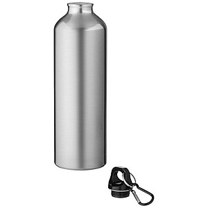 Láhev na pití z recyklovaného hliníku, 700ml, stříbrná