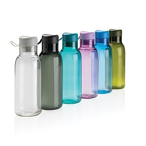 Láhev na pití z recyklovaného PET materiálu, objem 500 ml, transparentní