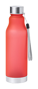 Láhev na pití z RPET, 600ml, transparentní červená
