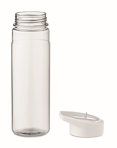 Láhev na pití z RPET, 650ml, bílé víčko