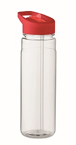 Láhev na pití z RPET, 650ml, červené víčko