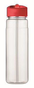 Láhev na pití z RPET, 650ml, červené víčko