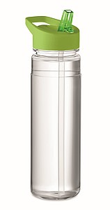 Láhev na pití z RPET, 650ml, světle zelené víčko