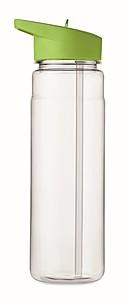 Láhev na pití z RPET, 650ml, světle zelené víčko